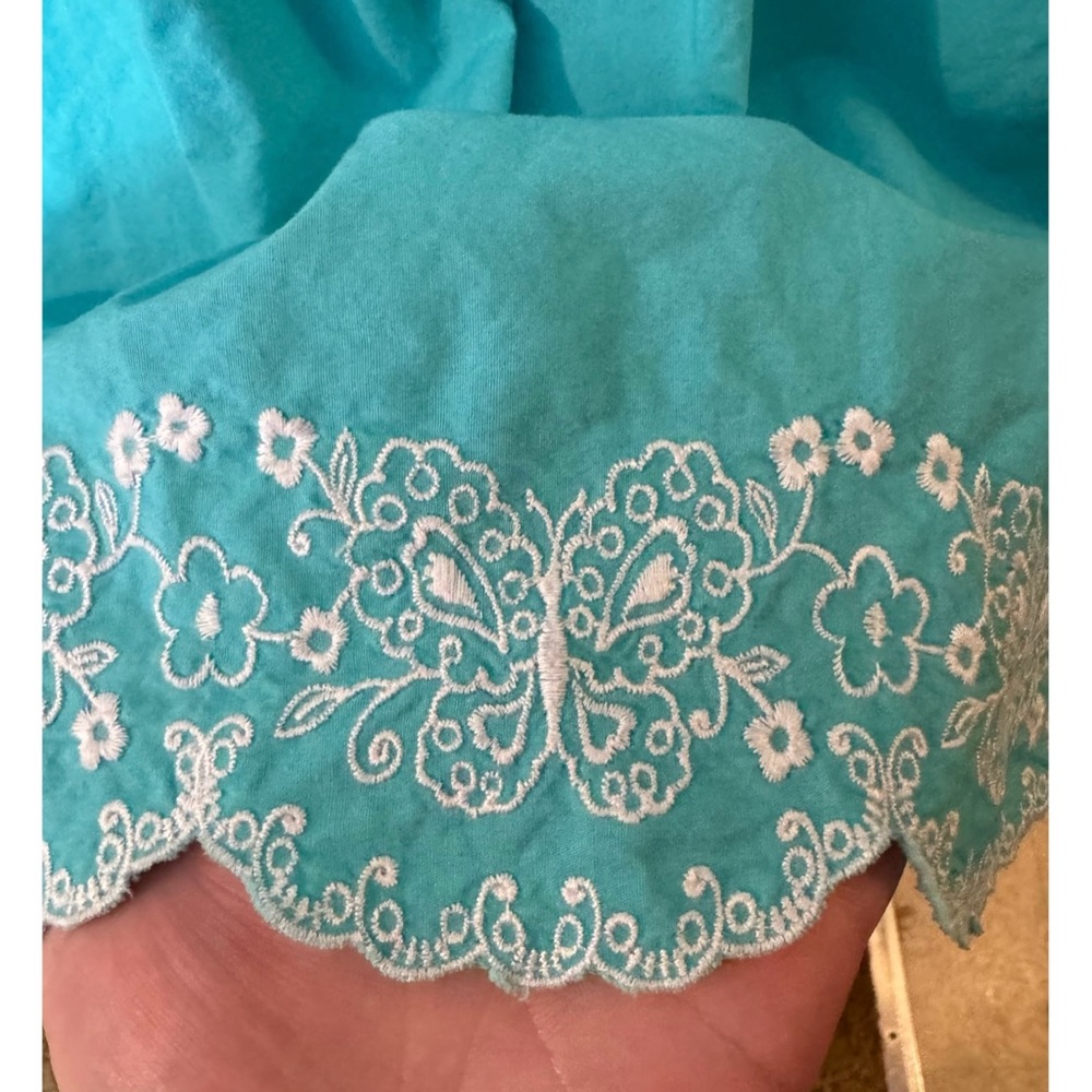 Blue Butterfly Girl's Dress - Picture 3 of 8